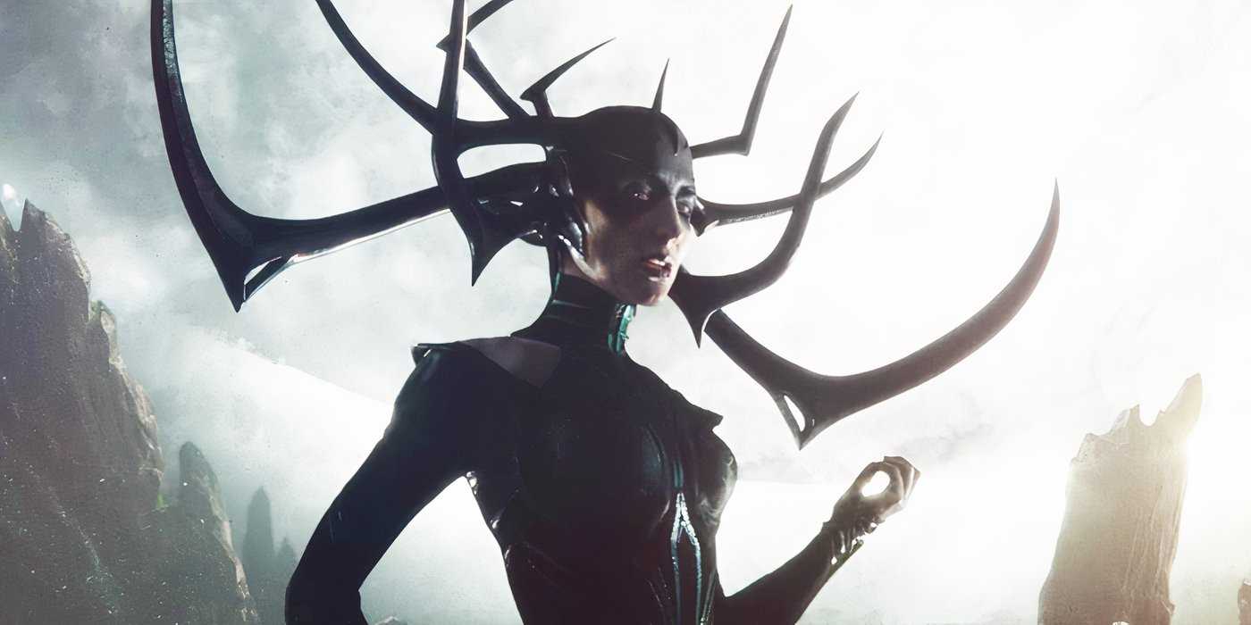 Hela fighting the Valkyrie in Thor Ragnarok