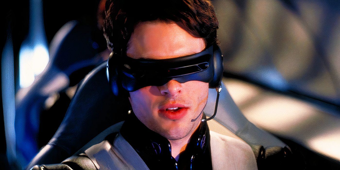 James Marsden's Cyclops piloting the X-Jet in X-Men