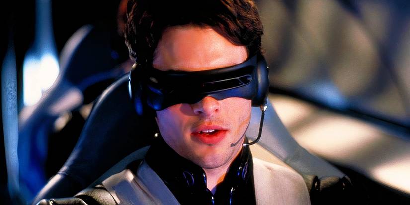 James Marsden's Cyclops piloting the X-Jet in X-Men