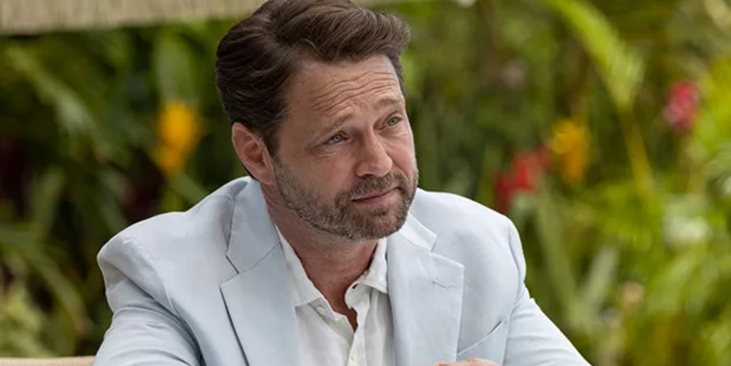 Jason Priestley on the set of Fantasy Island