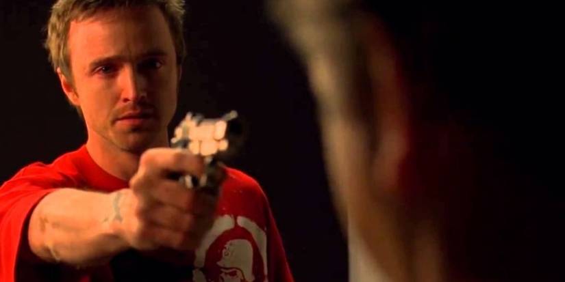 Jesse shoots Gale in Breaking Bad