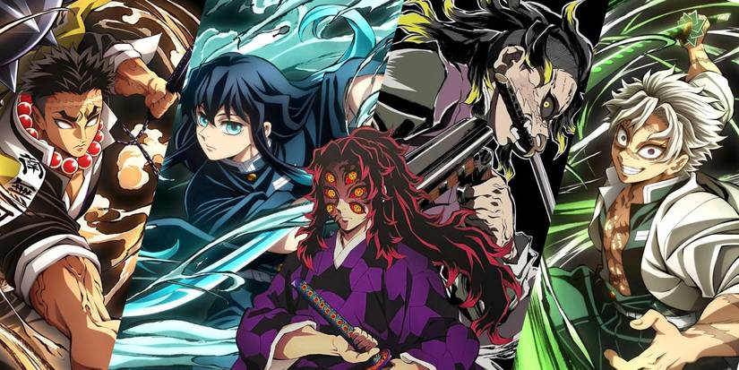 Gyomei, Muichiro, Genya, and Sanemi will fight against upper moon 1 Kokushibo.