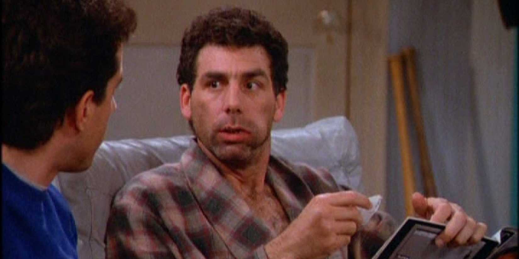 Kramer conversa com Jerry no episódio piloto de Seinfeld