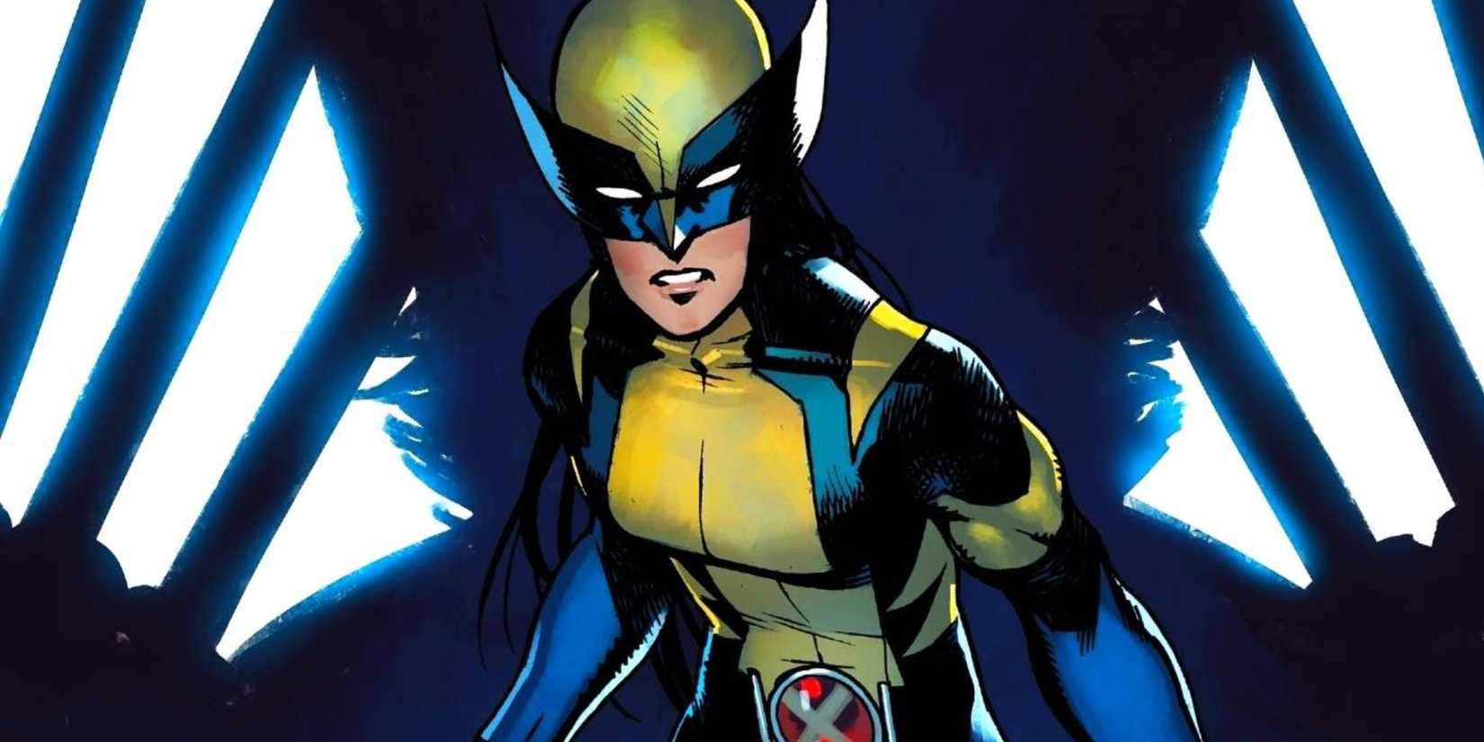 Laura Kinney a.k.a. X-23 wearing her Wolverine costume sees Logan return