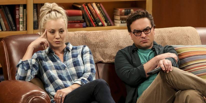 Leonard And Penny On The Couch The Big Bang Theory