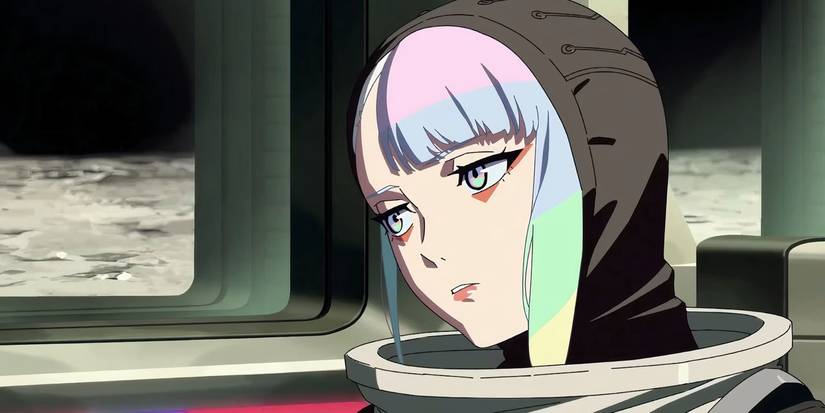 Lucy em Cyberpunk: Edgerunners rumo à lua