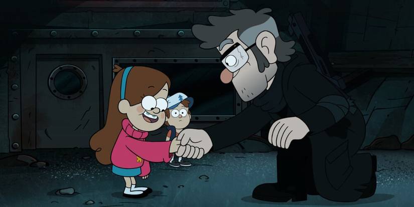 Mabel meeting Ford in Gravity Falls