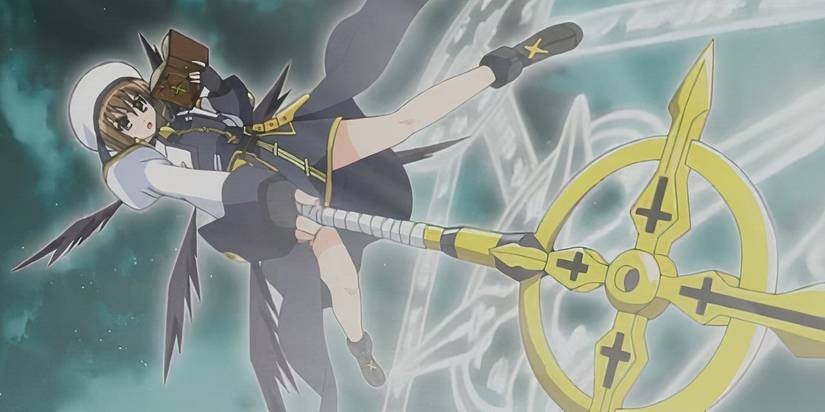 Hayate lanzando magia