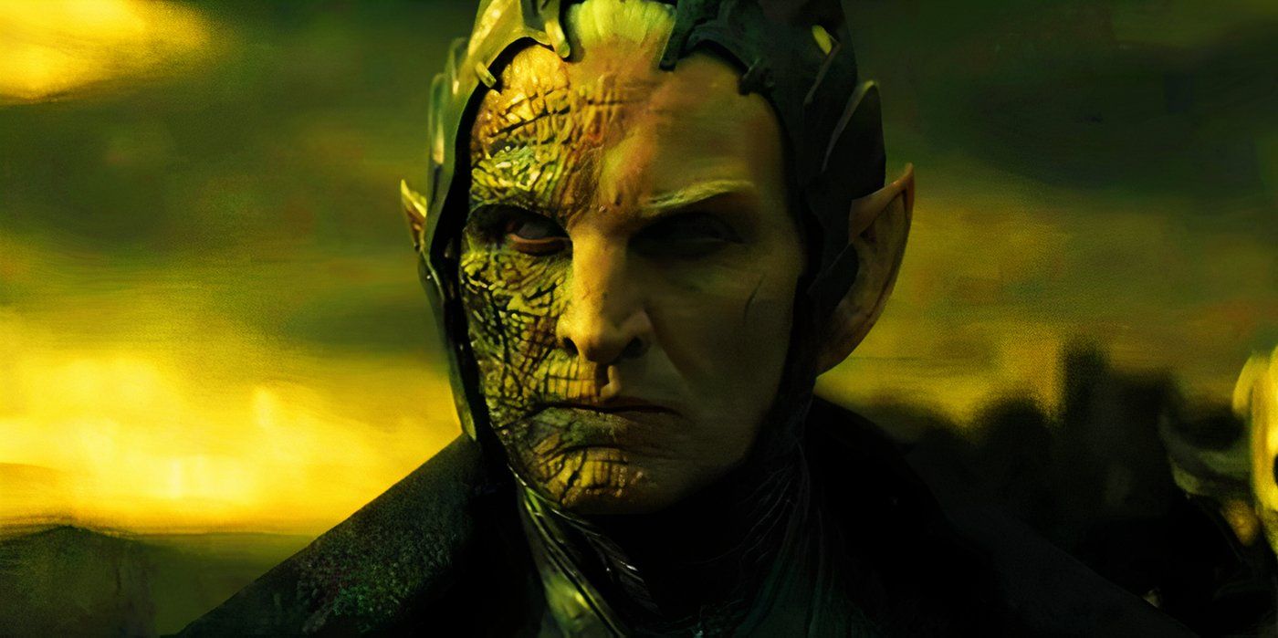 Malekith with a scarred face in Thor The Dark World