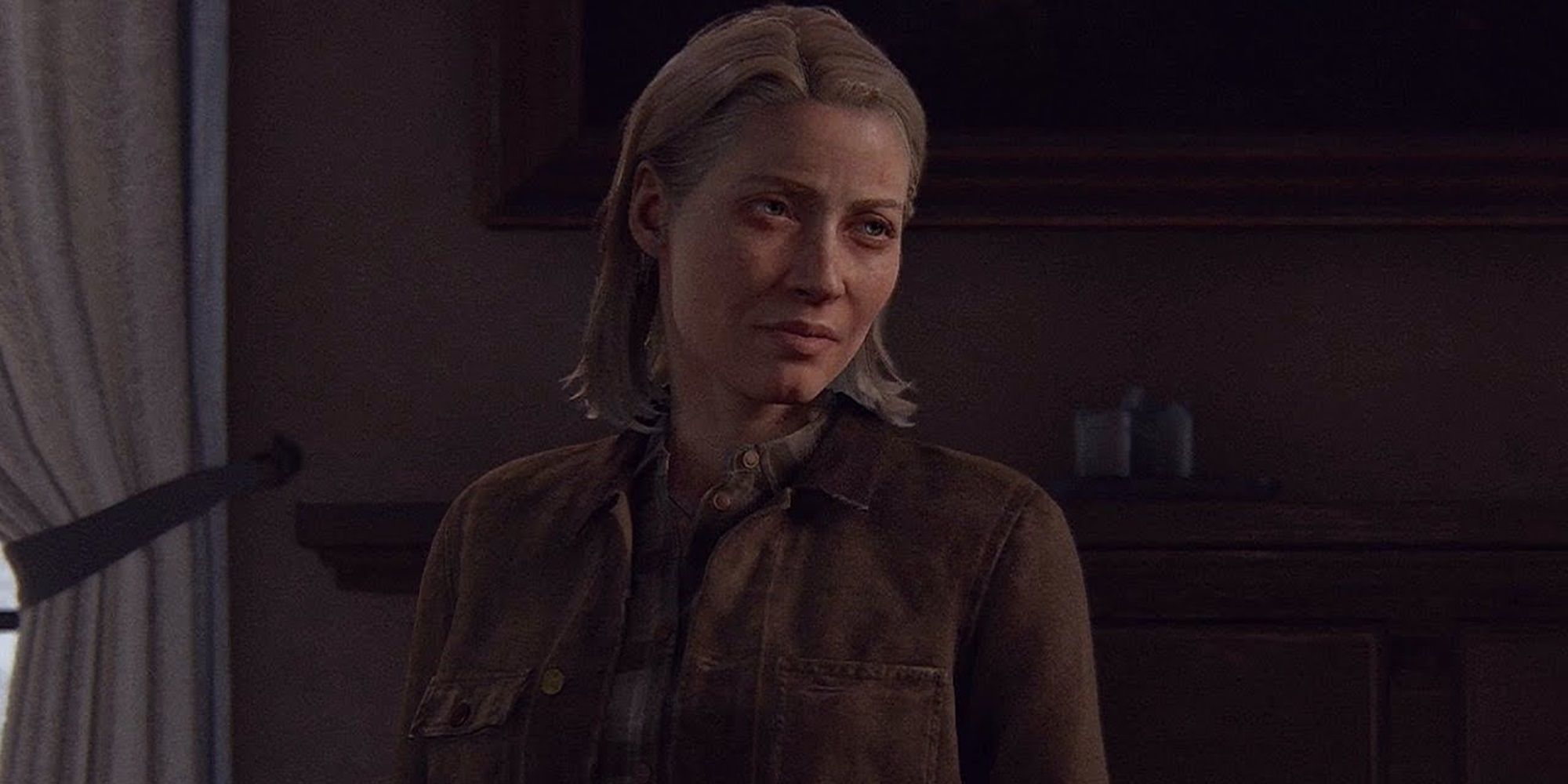 Maria in Joel's living room in The Last of Us Part II