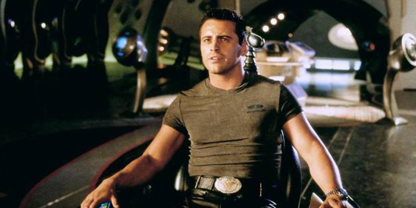 matt lablanc sitting in a chair in Lost In Space
