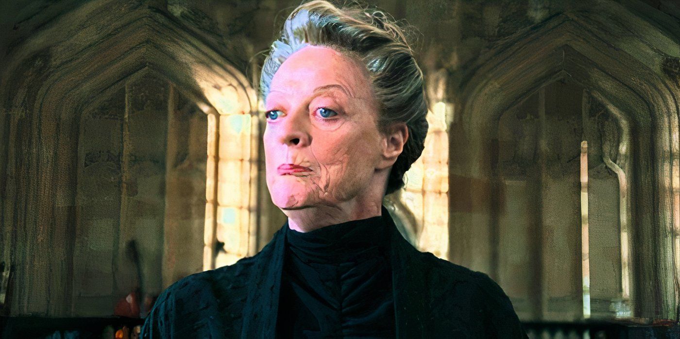 Maggie Smith as Professor McGonagall announcing the Yule Ball in Harry Potter & the Goblet of Fire