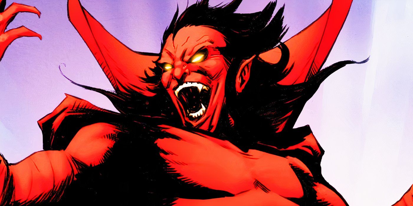 Mephisto laughing in Marvel Comics