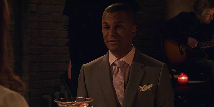 Michel sits in the secret bar in Gilmore Girls A Year In The Life