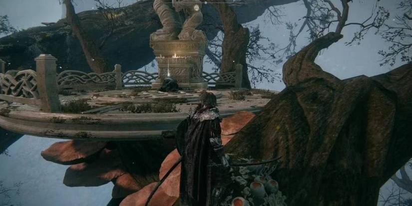 Персонаж из Elden Ring исследует Зал Миккэлы