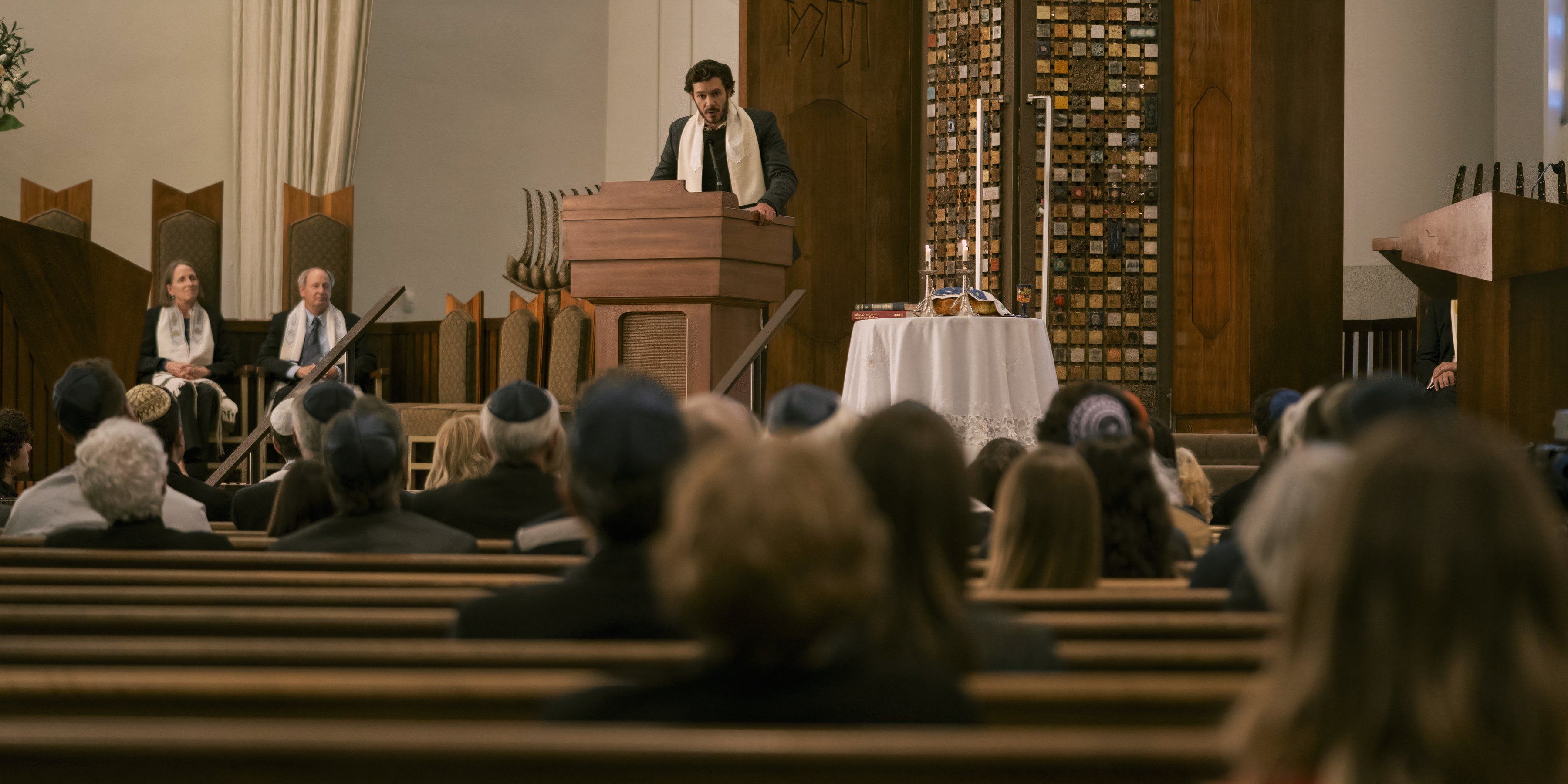 Noah gives a sermon in front of the temple members in Nobody Wants This-1