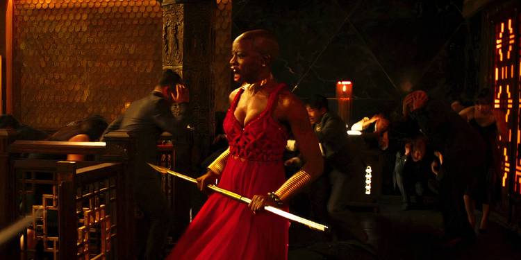 okoye red dress Okoye #385
