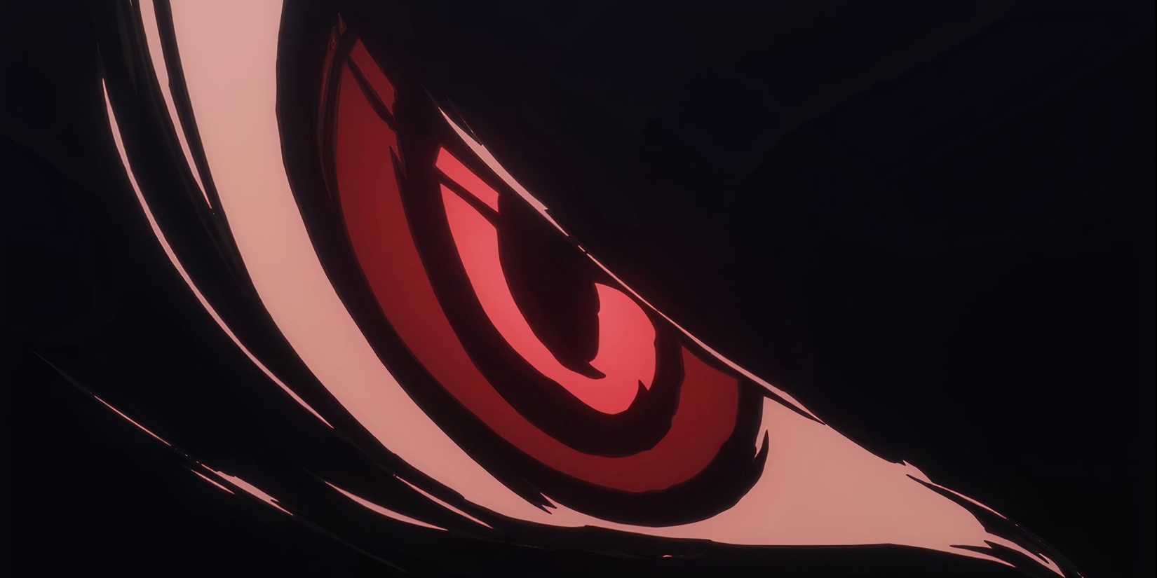 A close-up of Imu's eye in One Piece