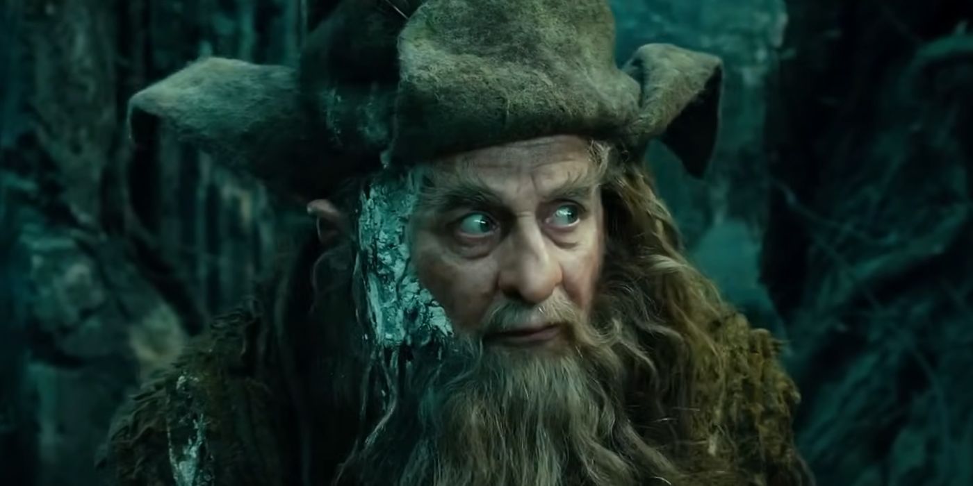 Radagast looking to the side in The Hobbit.