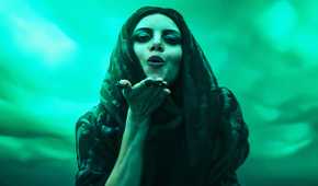 Rio Vidal blowing a kiss in Agatha All Along