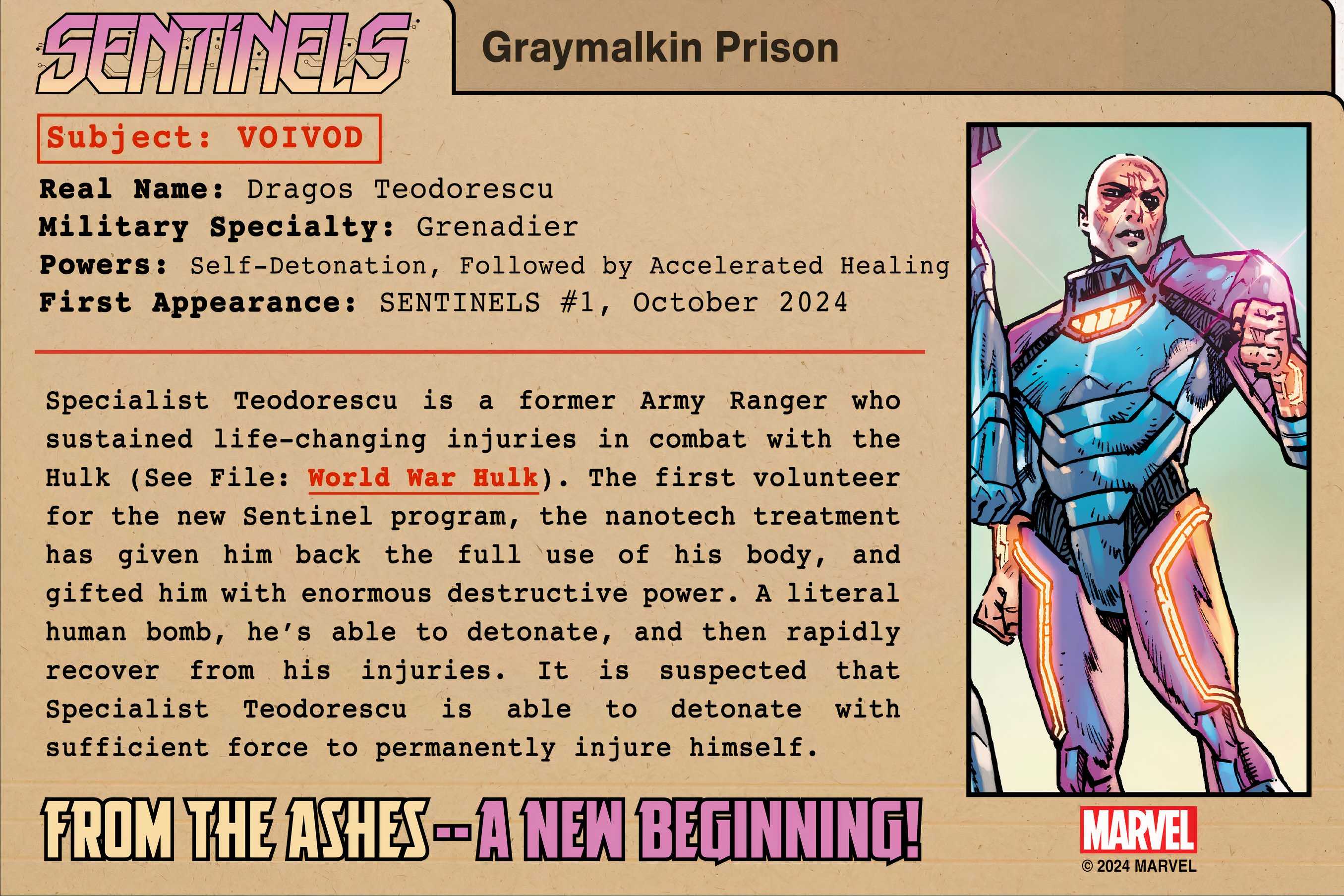 Sentinel Program Marvel Marvel Reveals Individual Superpowers of New SENTINELS Team, Redefining ...