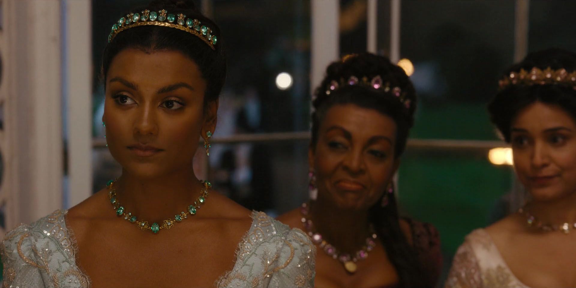 Kate Sharma (Simone Ashley) At The First Ball Of The Season In Bridgerton Season 2, Episode 1, 