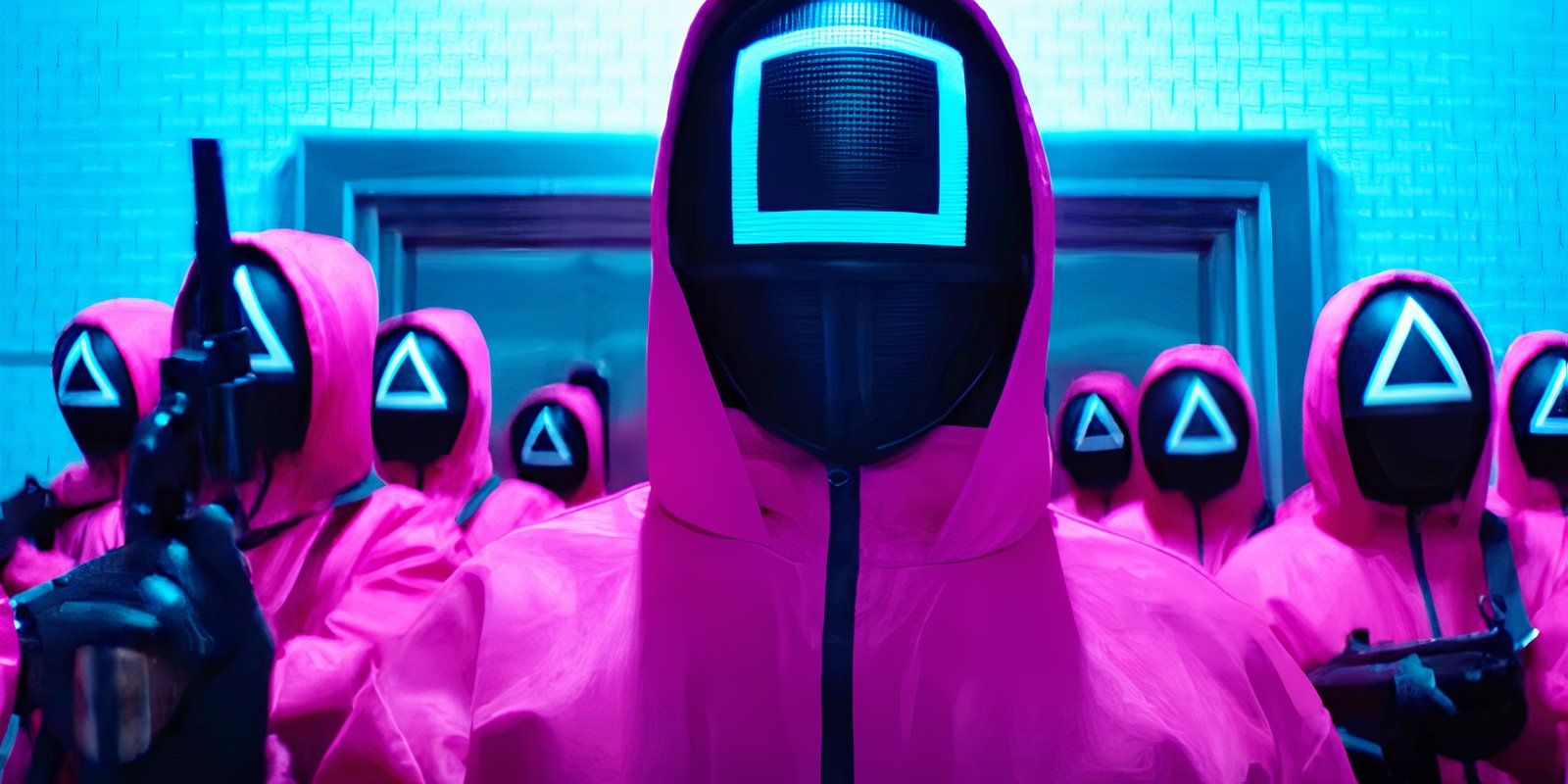 Are The Masked Guards Wearing Pink Or Red In Squid Game?