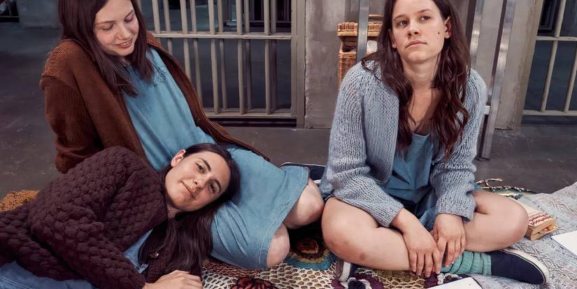 Three of Charles Manson's female acolytes in the 2018 movie Charlie Says