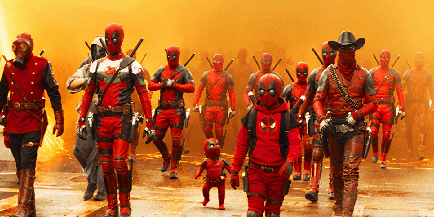 The Deadpool Corps arriving on Earth-10005 in Deadpool & Wolverine