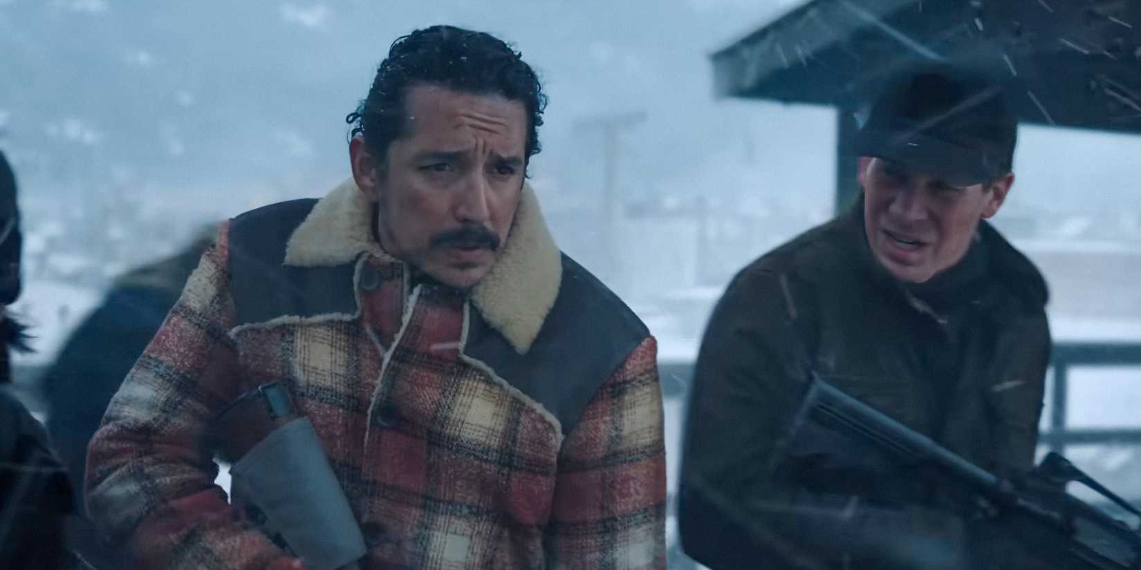 Tommy Miller (Gabriel Luna) holding a gun in The Last of Us Season 2 Teaser