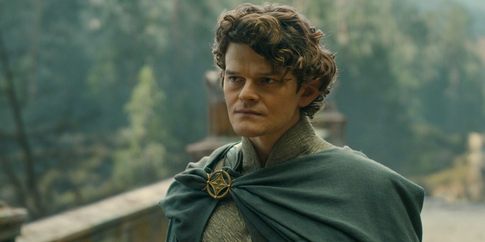 Elrond (Robert Aramayo) angry at Galadriel's comments about the ring in The Lord of the Rings: The Rings of Power Season 2 Episode 4