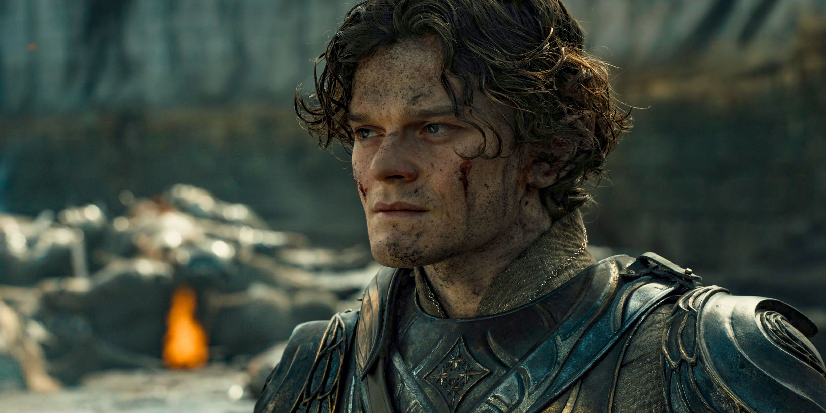 Elrond (Robert Aramayo) is in shock upon learning that Durin's army will not support them in The Lord of the Rings: The Rings of Power Season 2 Episode 7