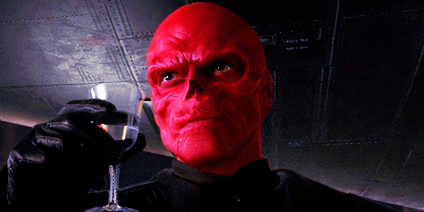 The Red Skull having a drink in Captain America The First Avenger