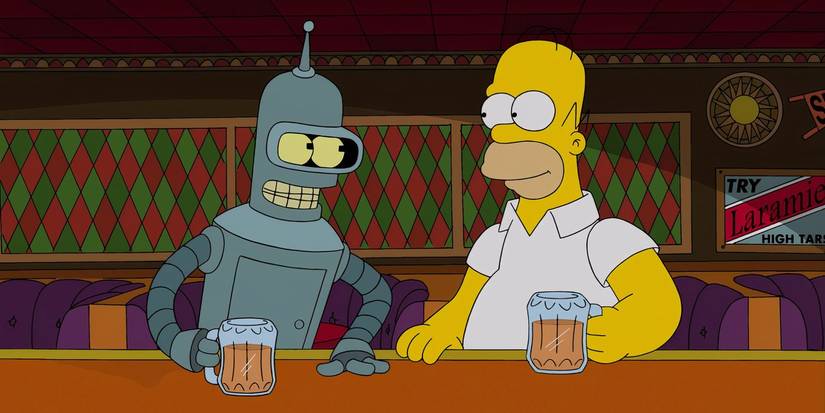 The Simpsons Futurama Simpsorama Moe's Tavern