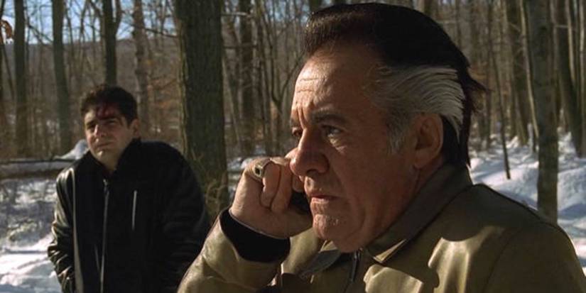 Paulie and Chris in The Sopranos "Pine Barrens"
