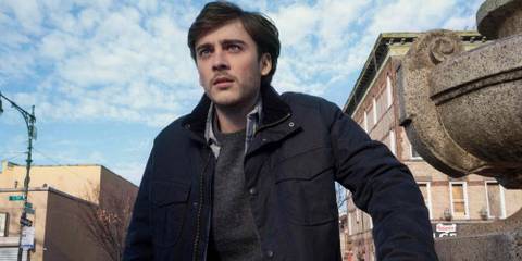 Cal (Ty Doran) standing outside and looking concerned in Manifest season 4