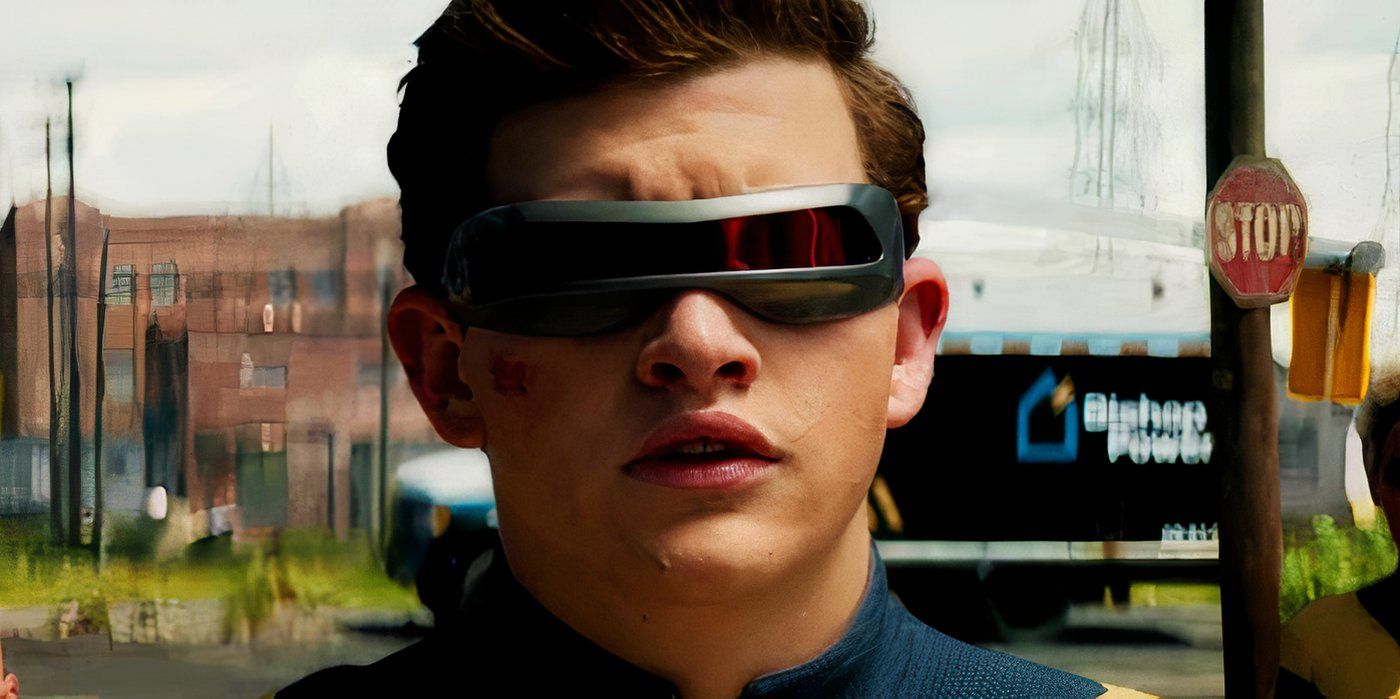 Tye Sheridan's Cyclops wearing his visor in Dark Phoenix