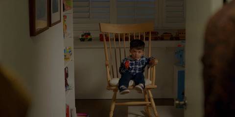 Devan on rocking chair at end of American Horror Story Apocalypse