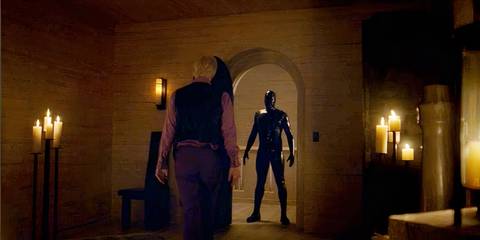 Rubber Man standing in the doorway in American Horror Story Apocalypse 