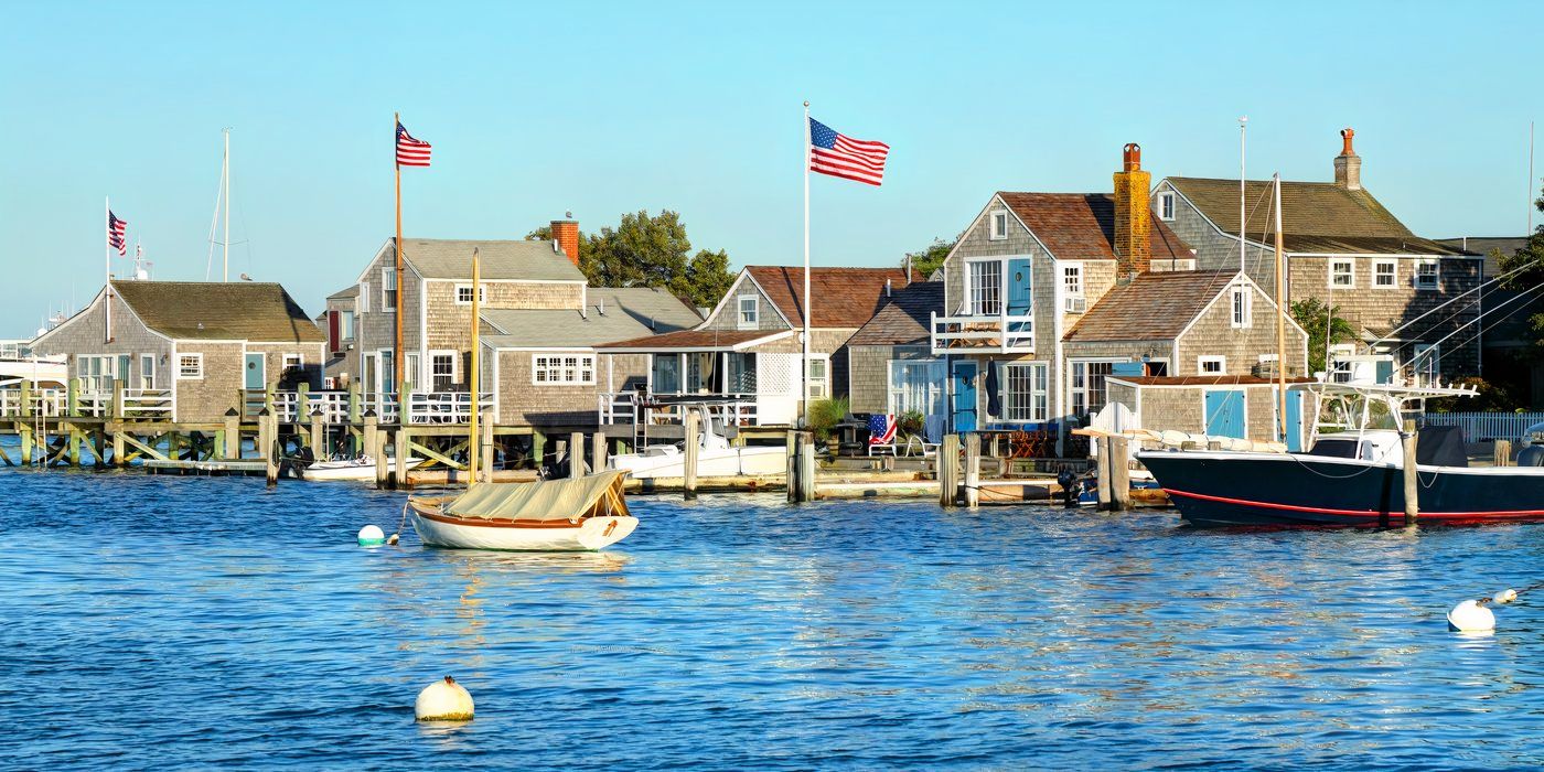 View of Nantucket port (The Perfect Couple)