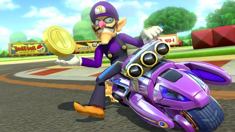 Waluigi Mario Kart 8
