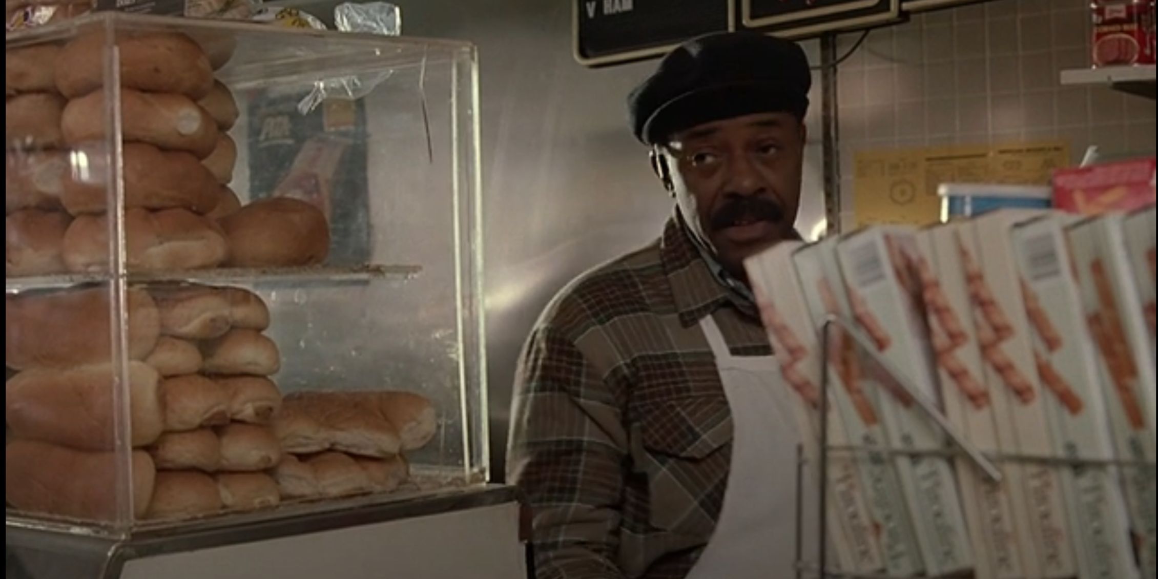 Law & Order Ed Wheeler as David, standing by freshly baked bread