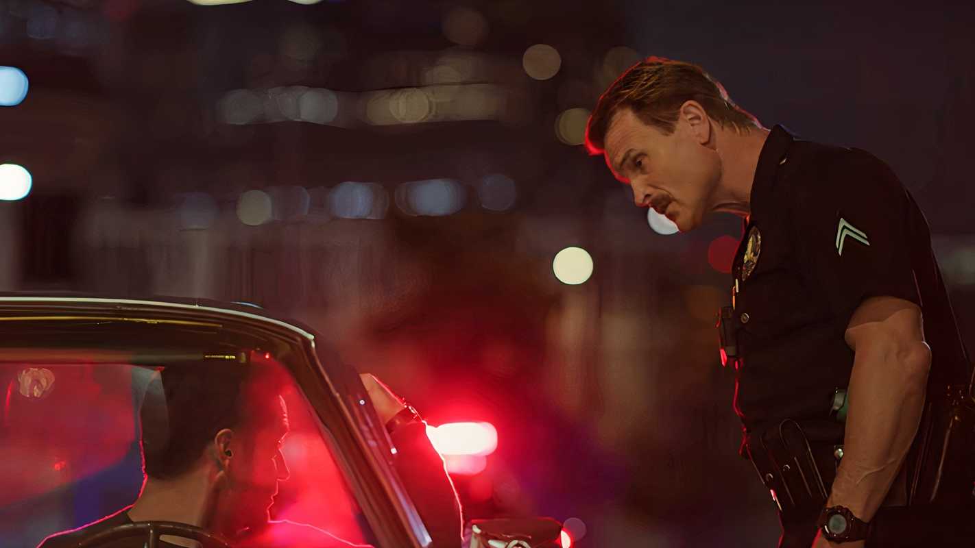 A police officer pulls Mickey over in The Lincoln Lawyer season 3