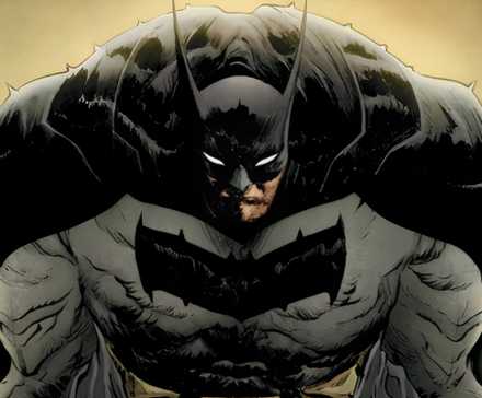 Иллюстрация комикса: Абсолютный Бэтмен склонился.