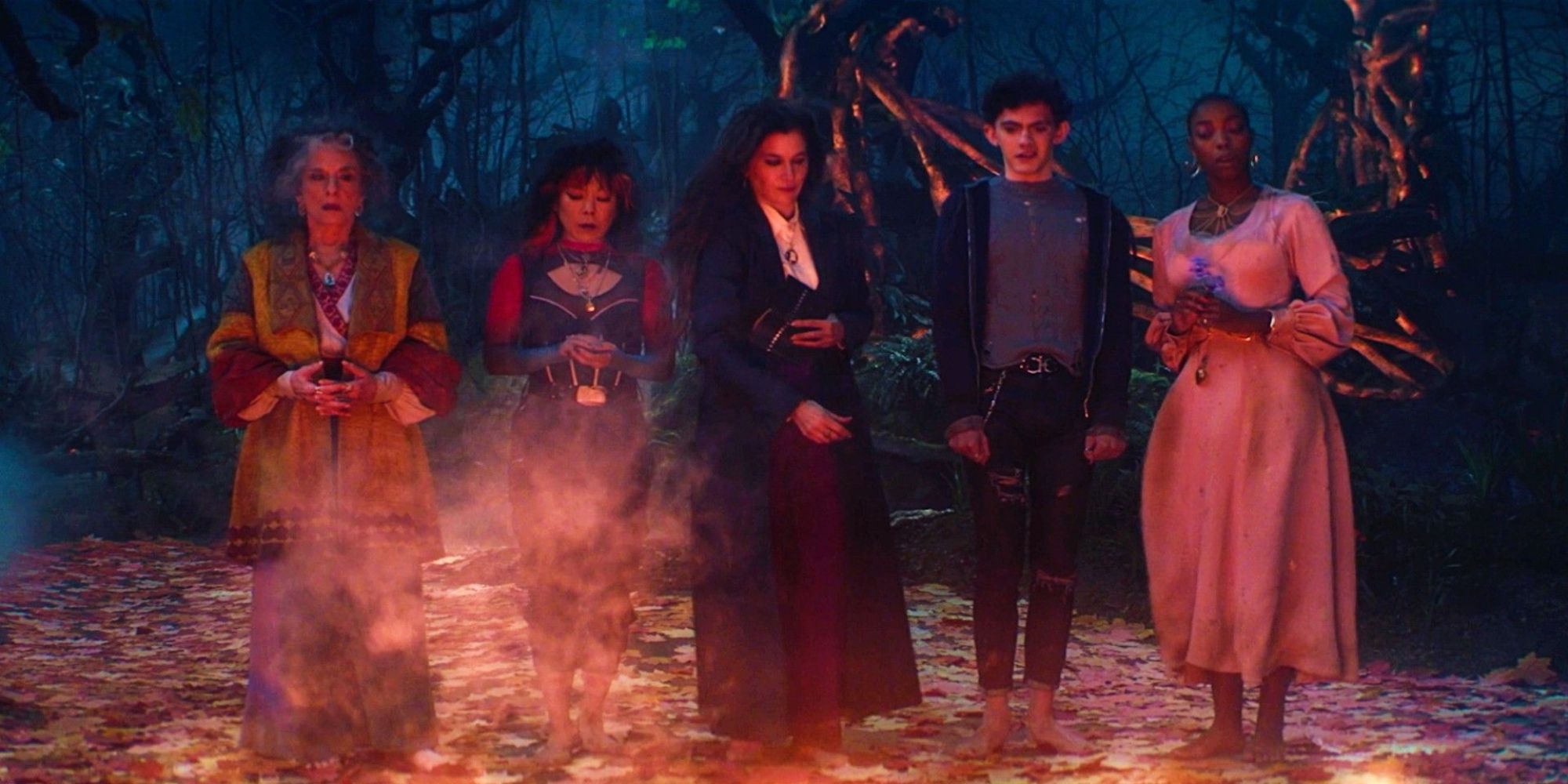 Agatha's Coven Of Witches Summoning A Green Witch In Agatha All Along Episode 4