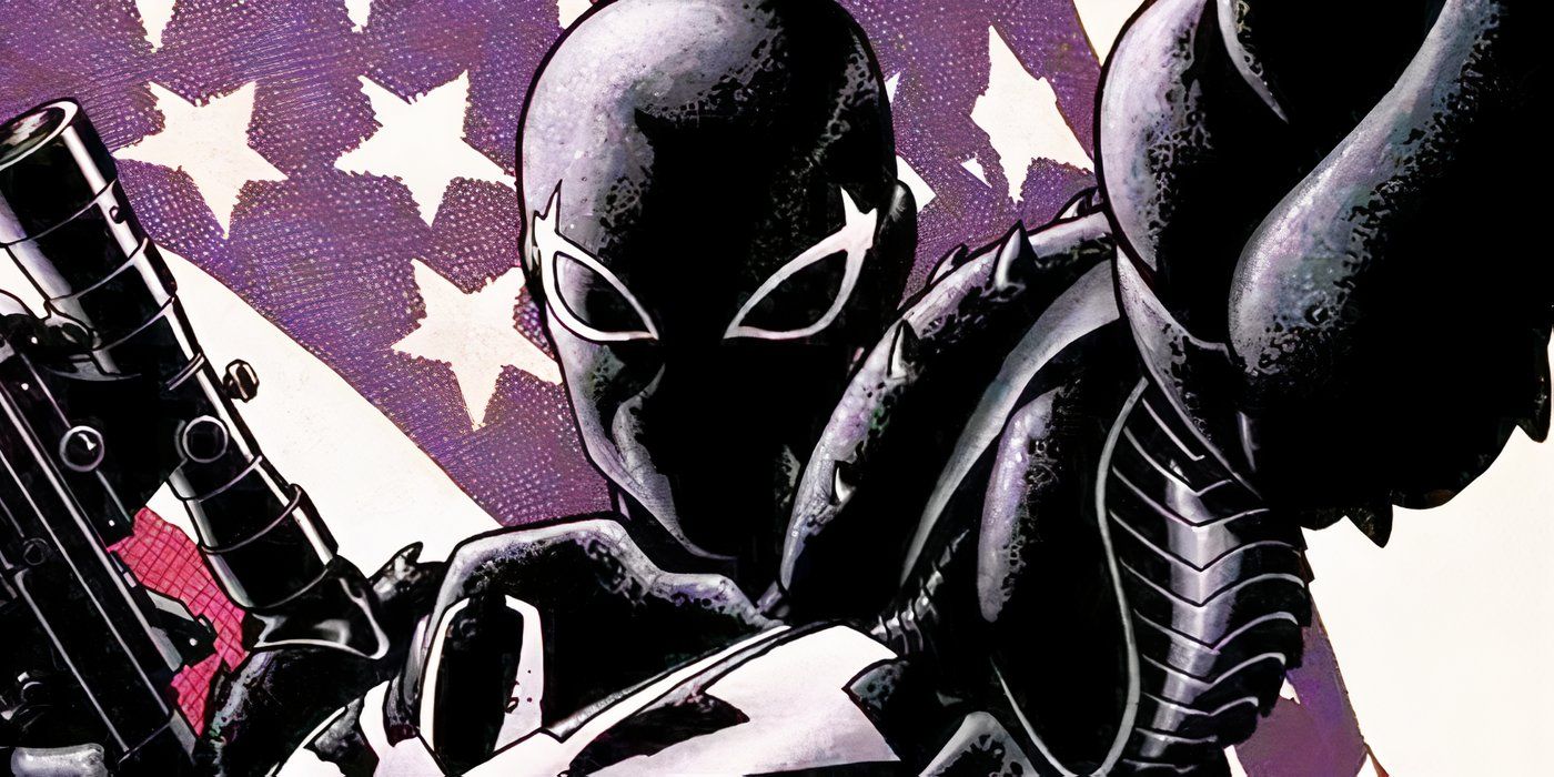 Agent Venom armato durante le vignette Marvel