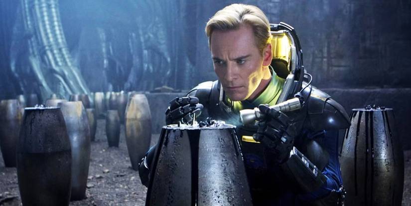 Prometheus' David coming across the Black Goo in Alien.