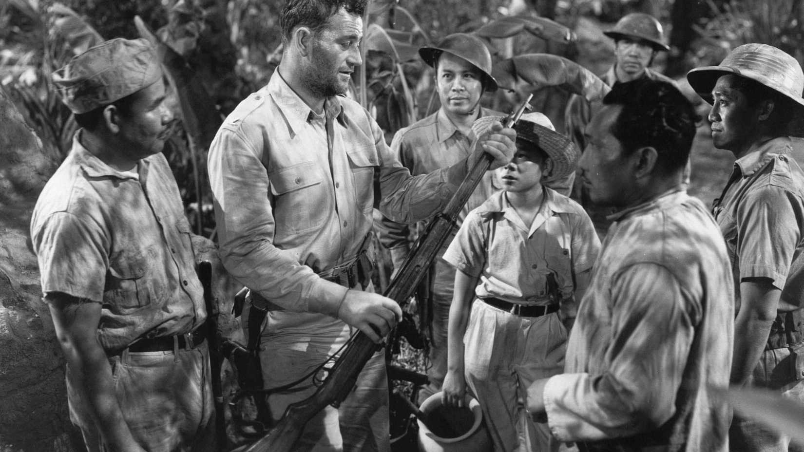 John Wayne em A Batalha de Bataan