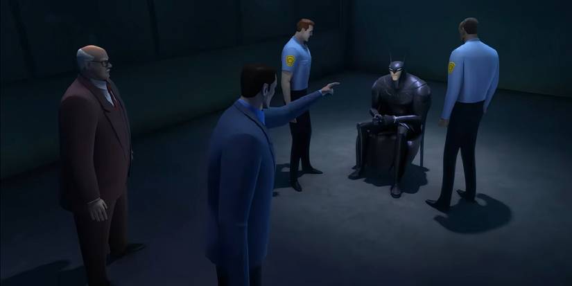 Batman sendo interrogado em Beware the Batman