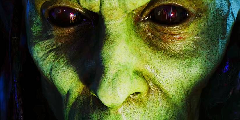 Brainiac's face in Krypton
